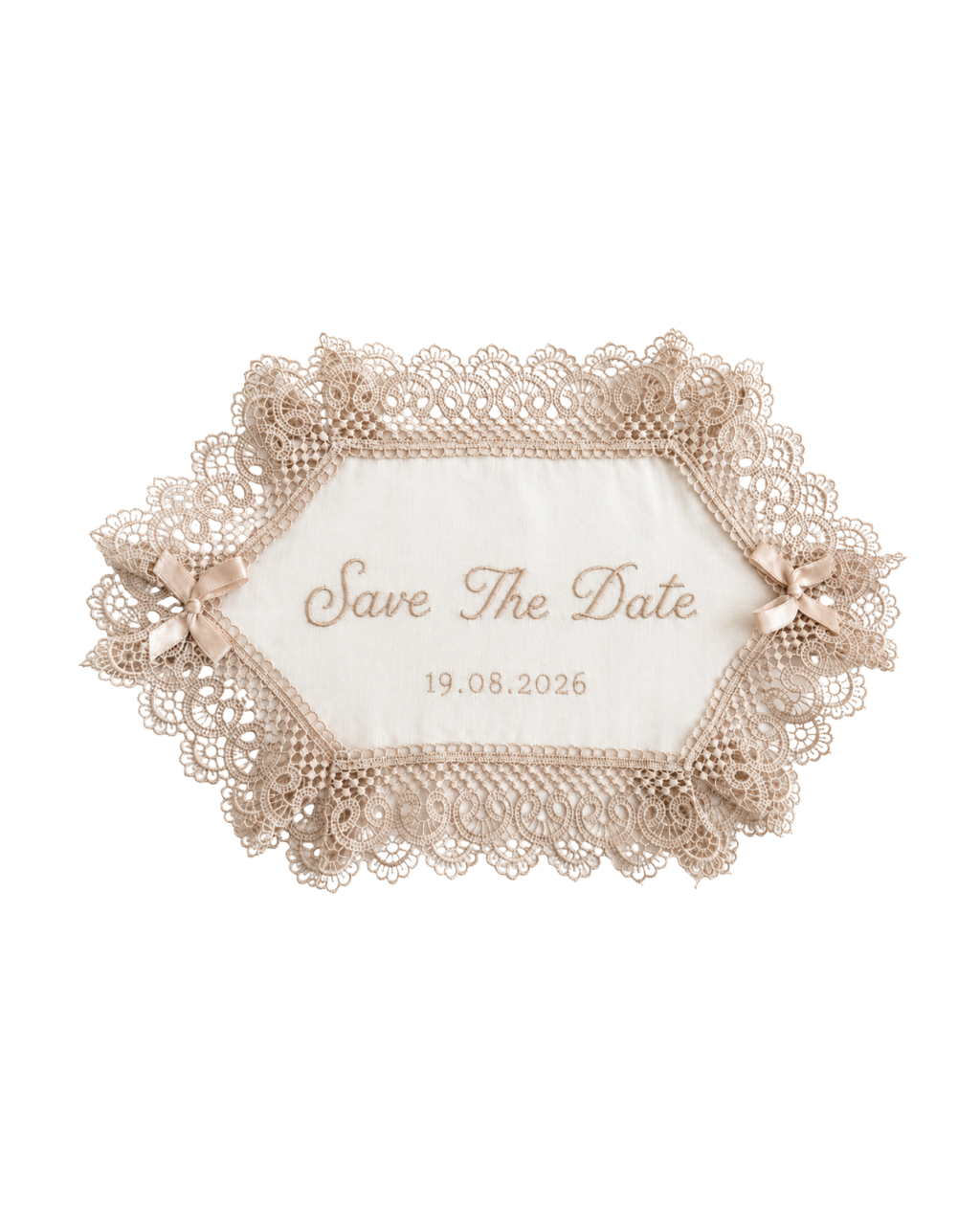 Serwetka z haftem - Save the date