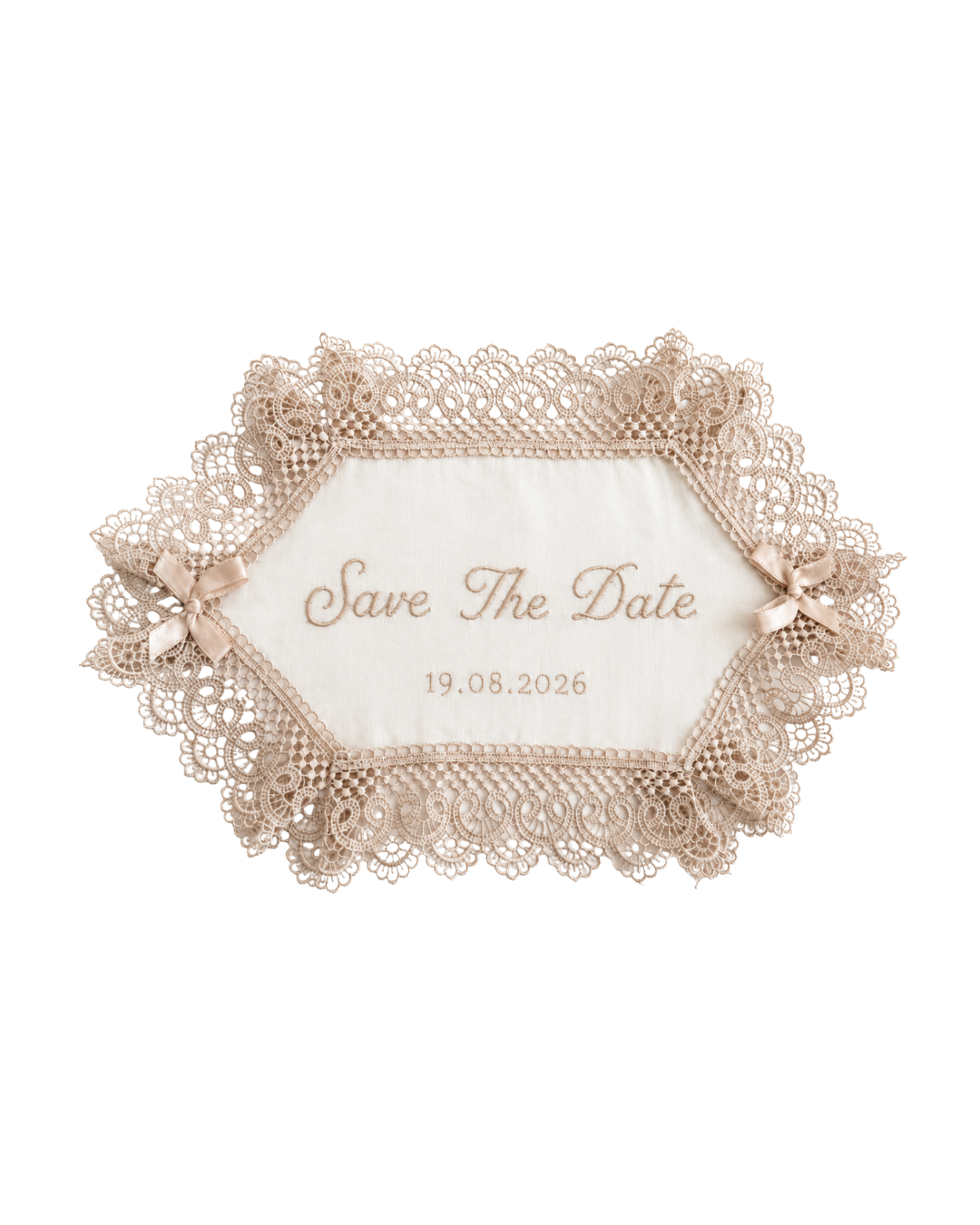 Serwetka z haftem - Save the date